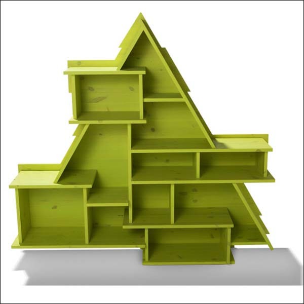 10 ý tưởng hay biến kệ sách thành “cây cối” 3